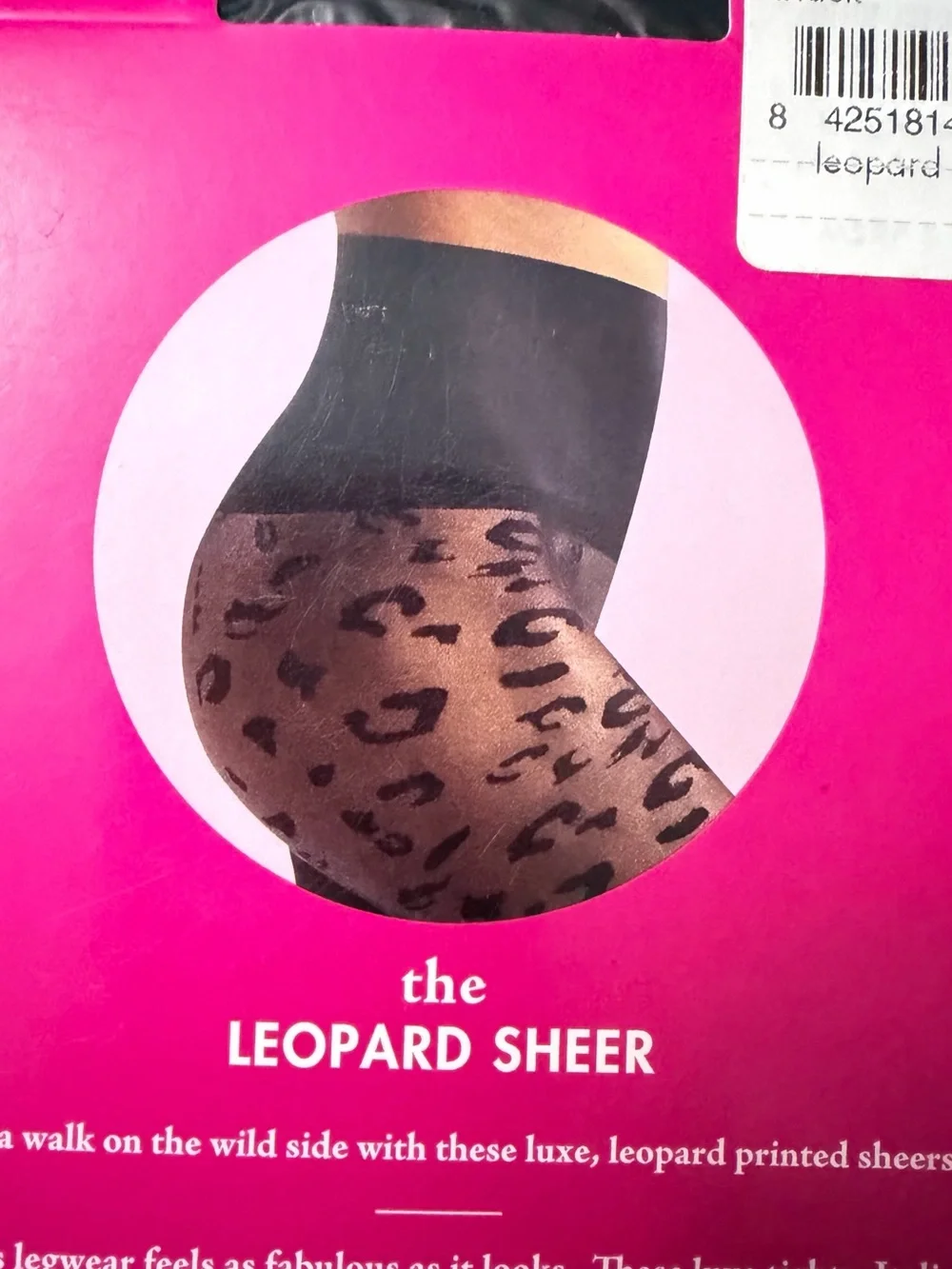 Commando leopard sheer